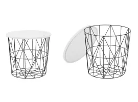 Журнальный стол MARIFFA черный-белый