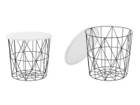 Журнальный стол MARIFFA черный-белый pilt 2