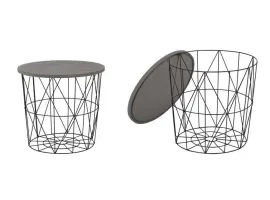 Журнальный стол MARIFFA черный-серый