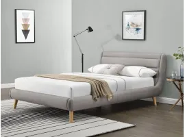 Кровать 140x200 ELANDA 140 светло-серый