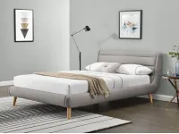 Кровать 140x200 ELANDA 140 светло-серый pilt 2