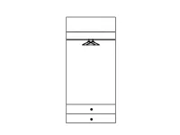 Riidekapp SELENE 28 valge HG pilt 4