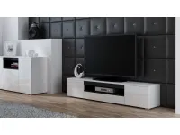TV стол VIVA белый - черный pilt 3