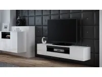 TV стол VIVA белый - черный pilt 2