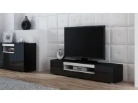 TV стол VIVA черный - белый pilt 2