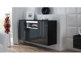 Комод VIVA черный - белый