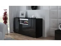 Комод VIVA черный - белый pilt 3