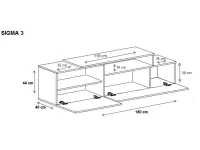 TV стол SIGMA 3 pilt 10