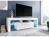 TV стол TORO 138 белый - белый глянец pilt 2
