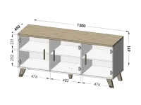 Комод LOTTA 150 3D pilt 4