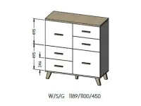 Комод LOTTA 110 2D4S pilt 3