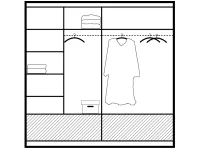 Liugustega kapp AMSTERDAM 203 pilt 3