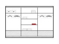 Liugustega kapp AMSTERDAM 250 pilt 4