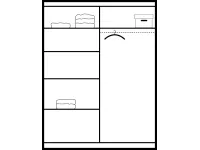 Шкаф-купе VISTA 150 pilt 5