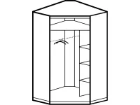 Шкаф угловой VISTA pilt 5