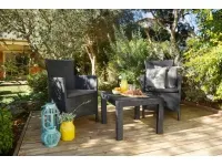 Aiamööbli komplekt ROSARIO grafiit pilt 2