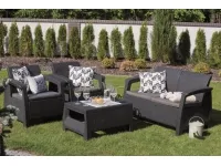 Aiamööbli komplekt CORFU grafiit pilt 2