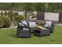 Aiamööbli komplekt CORFU grafiit pilt 3