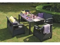 Aiamööbli komplekt CORFU FIESTA grafiit pilt 2