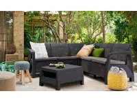 Aiamööbli komplekt CORFU RELAX grafiit pilt 2