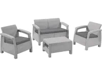 Aiamööbli komplekt CORFU helehall pilt 2