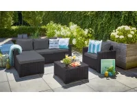 Aiamööbli komplekt MOOREA grafiit pilt 2