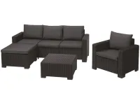Aiamööbli komplekt MOOREA grafiit pilt 3
