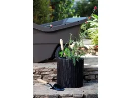 Lillepotiümbris CYLINDER PLANTER SMALL, anthracite