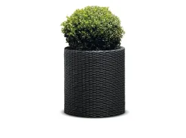 Lillepotiümbris CYLINDER PLANTER LARGE, anthracite