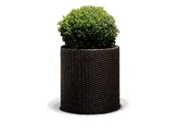 Lillepotiümbris CYLINDER PLANTER LARGE, pruun pilt 2