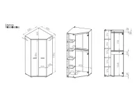 Шкаф угловой AVO 04 pilt 10