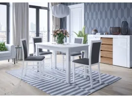 Pikendatav laud REA valge läige