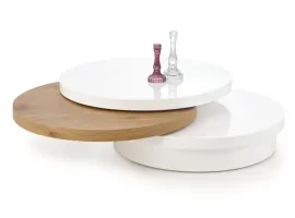 Diivanilaud MICHELLE valge-kuldne tamm