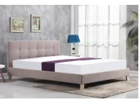 Voodi 160x200 OXFORD beež pilt 2