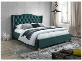 Voodi 160x200 ASPEN roheline velvet