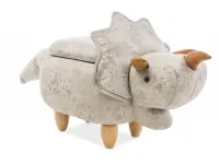 Пуфик DAMIAN светло-серый с ящиком pilt 2