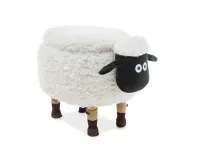 Пуфик OLIWIA II белый с ящиком pilt 2