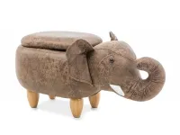 Пуфик SEBASTIAN коричневый с ящиком pilt 2