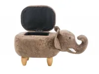 Пуфик SEBASTIAN коричневый с ящиком pilt 3