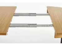 Стол раздвижной SORBUS медовый дуб - графит pilt 5