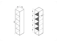 Riiul LIMA SL-1 valge pilt 3