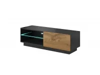 TV стол LIVO RTV-120S дуб вотан и антрацит pilt 2