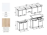 Köök DARIA 240 tamm sonoma - valge pilt 4