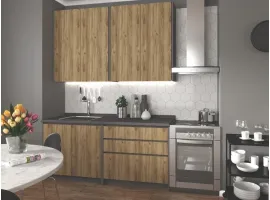 Кухня IDEA 180 дуб крафт - антрацит