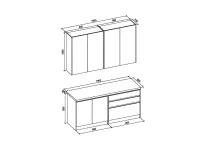 Köök IDEA 180 tamm craft - antratsiit pilt 3