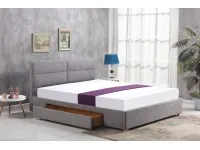 Кровать 160x200 MERIDA светло-серый pilt 2