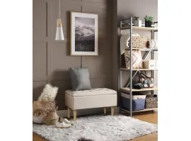 Пуфик CLEO с ящиком бежевый