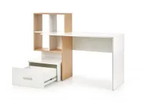 Стол письменный GROSSO золотой дуб - белый pilt 3