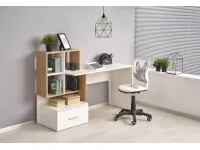 Стол письменный GROSSO золотой дуб - белый pilt 2