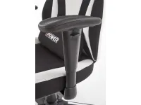 Кресло руководителя ABART черно-белый pilt 4
